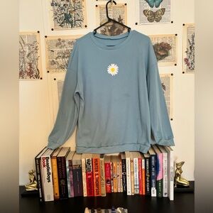 Long sleeve shirt with flower